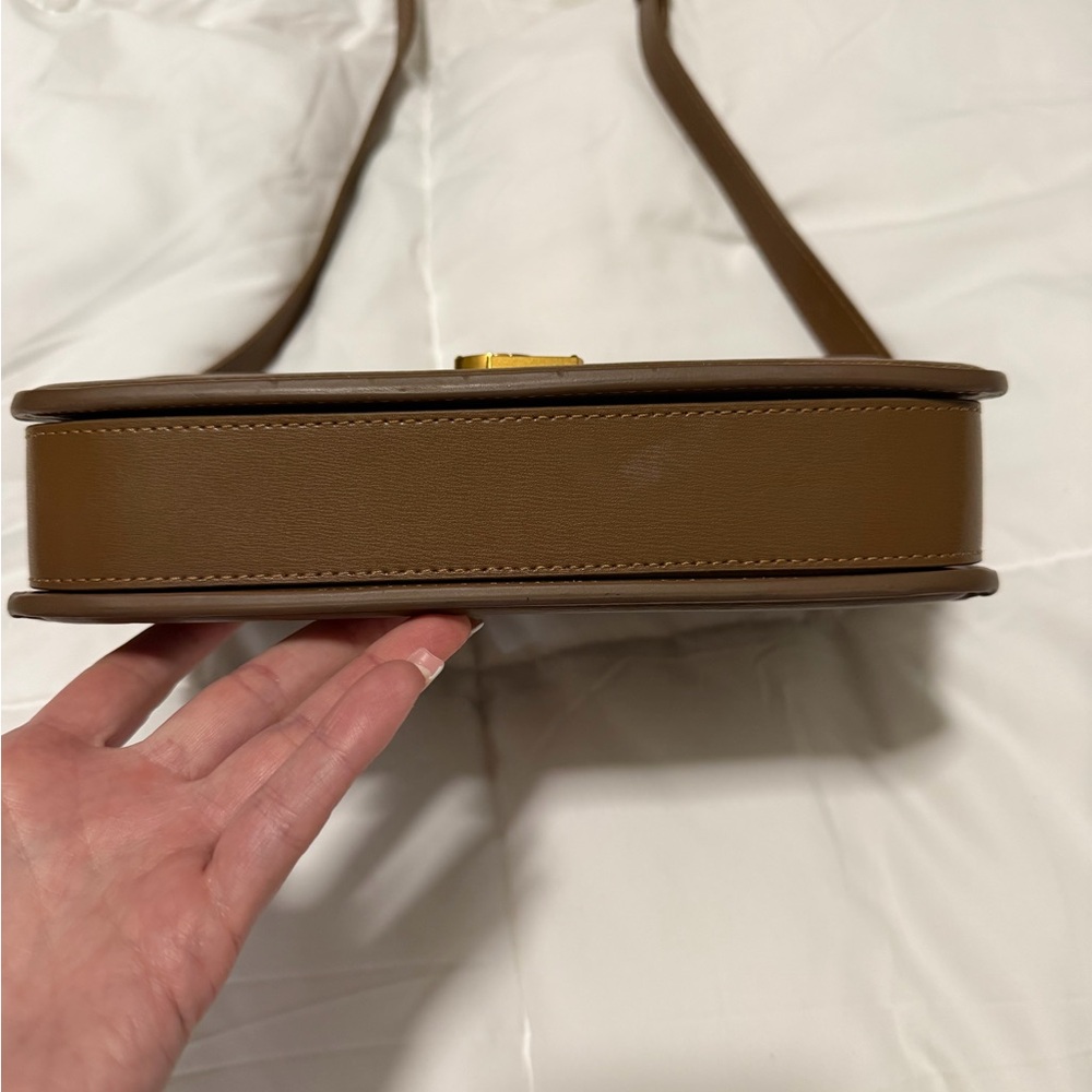 Yves Saint Laurent Brown Solférino leather crossbody bag - Picture 8 of 9